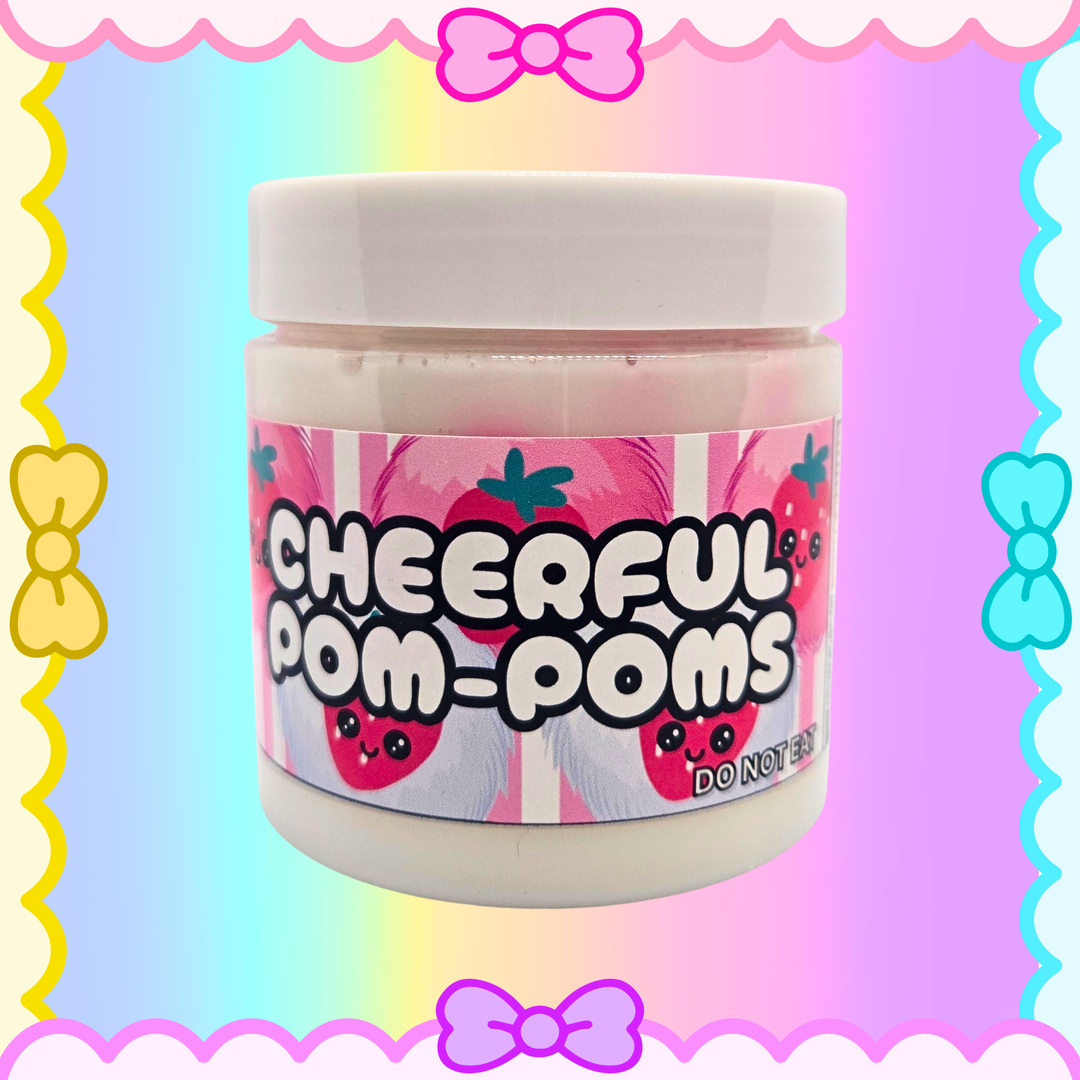 STRAWBERRY POM POMS